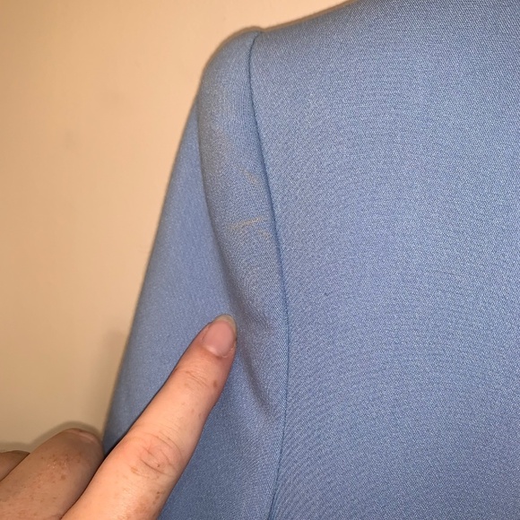 Zara Bloggers Fav Lapelless Fitted Blazer Blue M - Picture 7 of 16